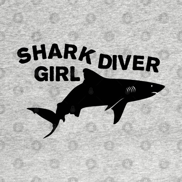 Shark diver girl by TMBTM